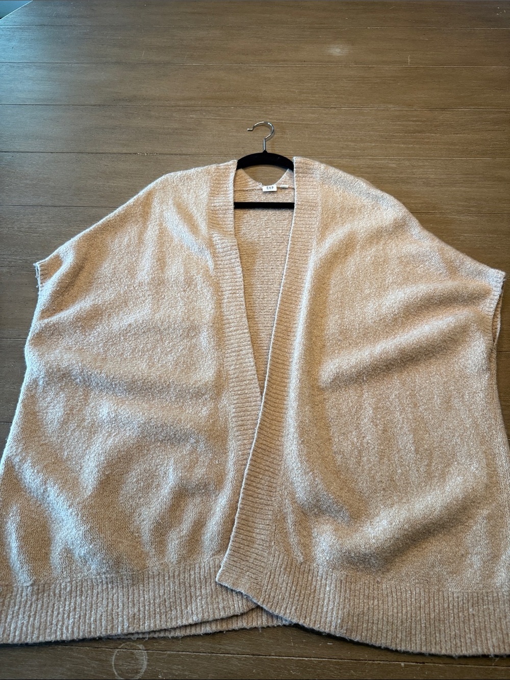 GAP Open-Front Cardigan in Light Beige